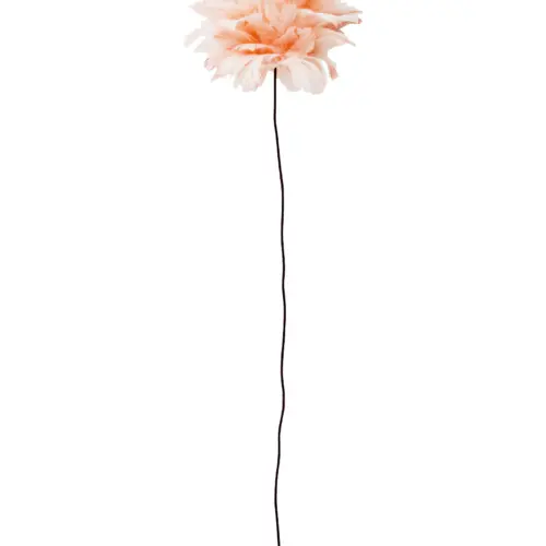 Flor de plumas melon de 16x16x52cm