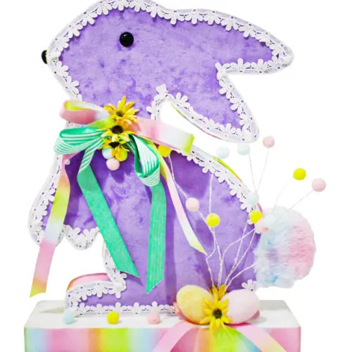 Conejo lila de 40x13x51cm