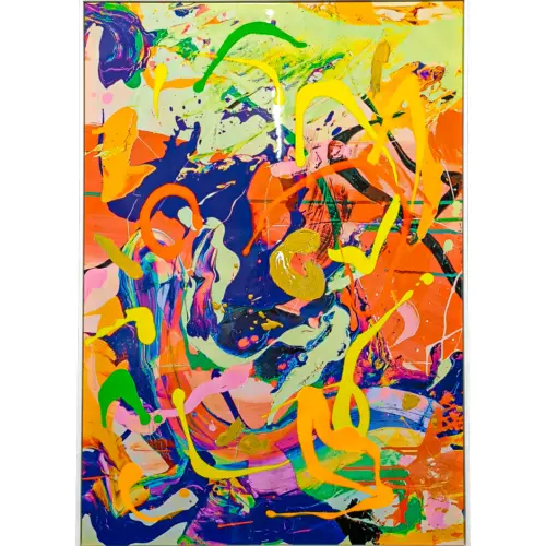 Cuadro diseño arte moderno de varios colores de 100x70cm