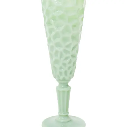 Copa de vidrio para champágne verde menta de 6x6x19.2cm de 120ml