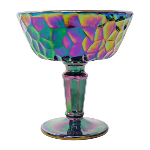 Copa de vidrio para cocktail iridiscente de 11x11x12cm de 150ml