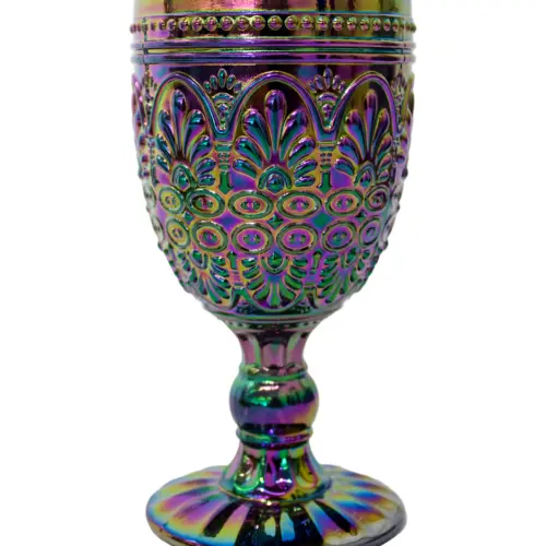 Copa de vidrio para vino iridiscente de 7.5×7.5×14.6cm de 200ml