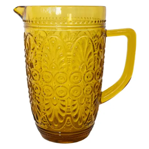 Jarra de vidrio ámbar de 14.5×19.5x21cm de 1330ml