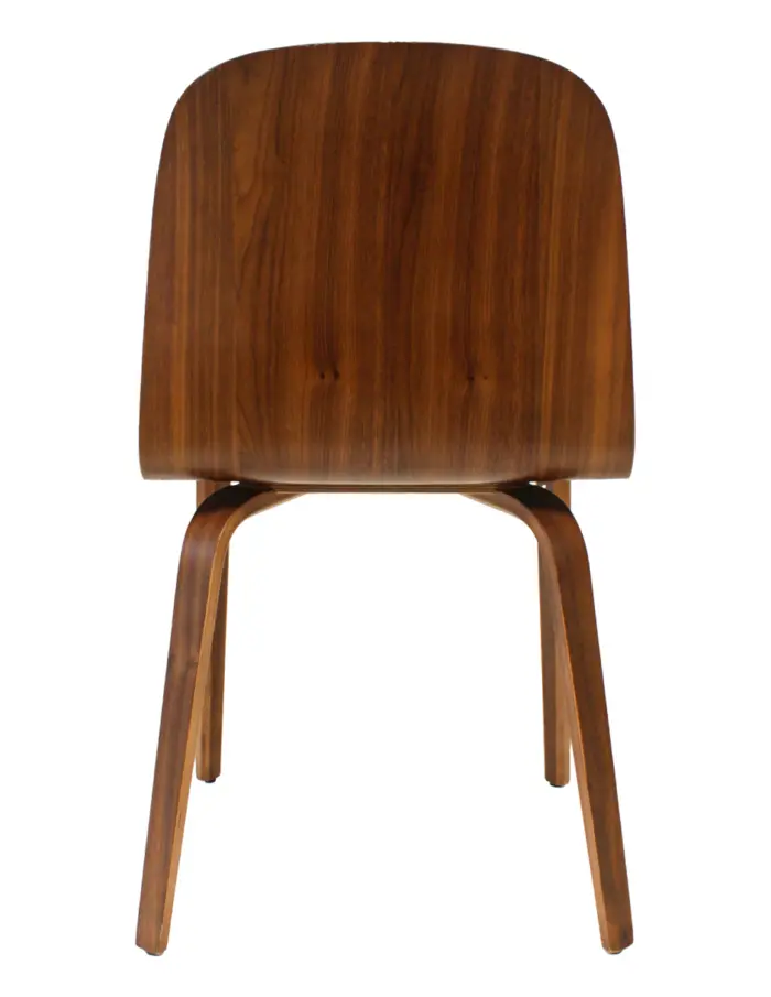 Silla imitación madera café - Image 4