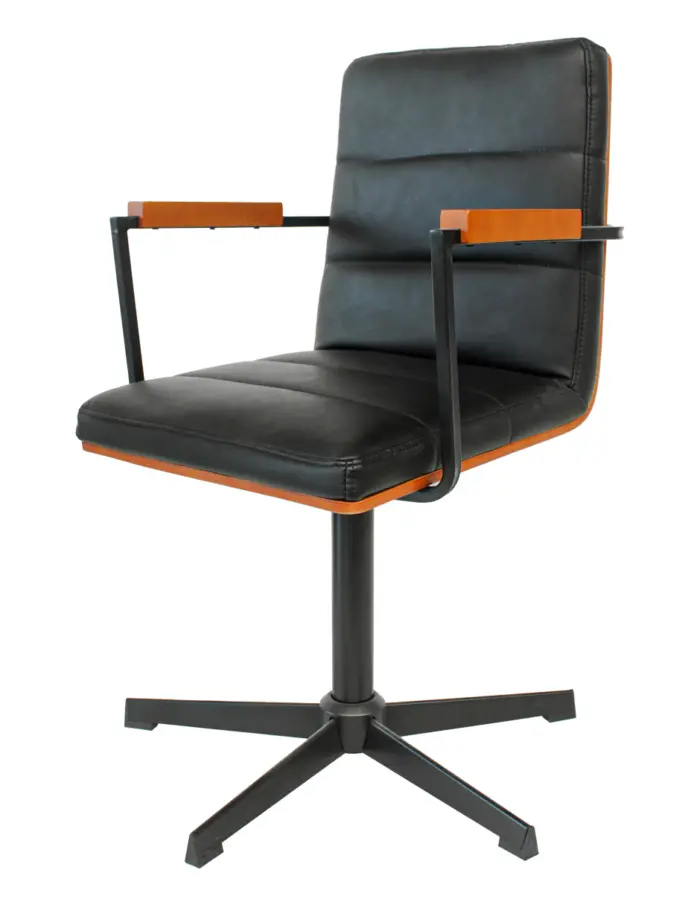 Silla de madera gris - Image 2