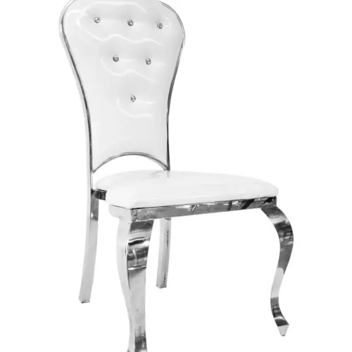Silla de metal cromada