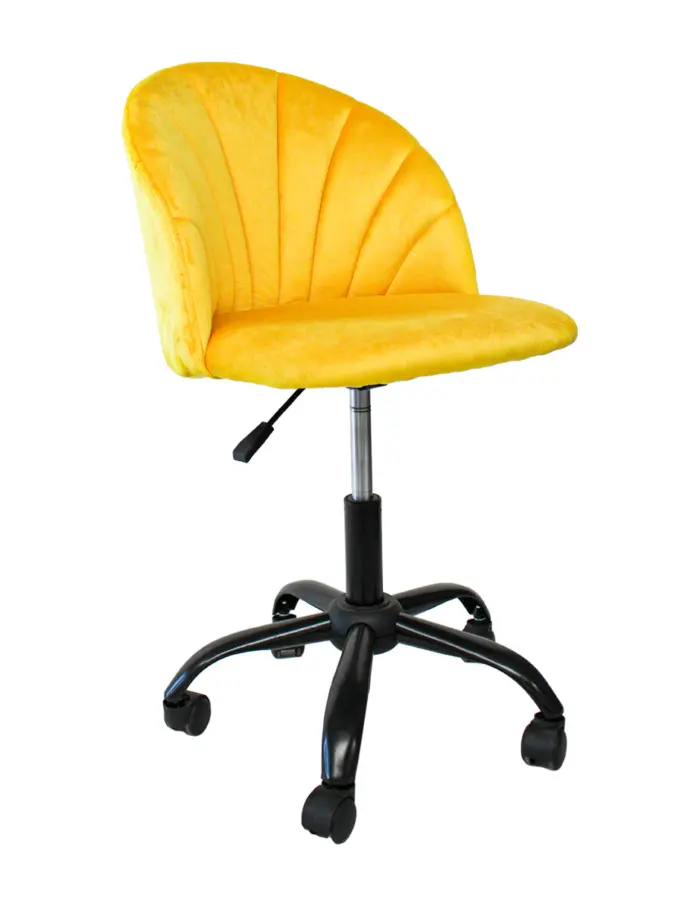 Silla de terciopelo amarillo - Image 2