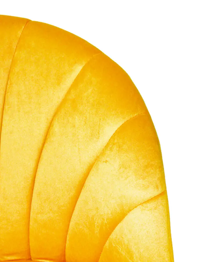 Silla de terciopelo amarillo - Image 4