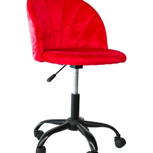Silla de terciopelo rojo