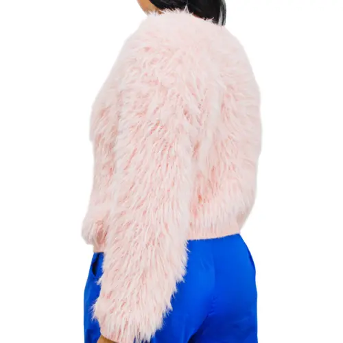 Blusa de peluche rosa de 50x1x50cm