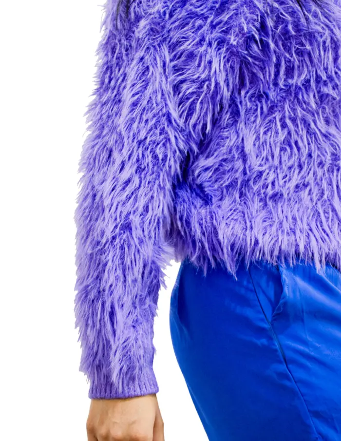 Blusa de peluche morado de 50x1x50cm - Image 3
