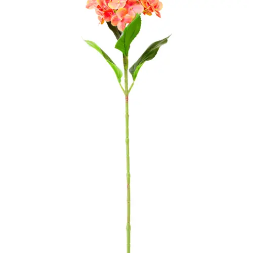 Vara de hortensia naranja de 18x66x0.1cm