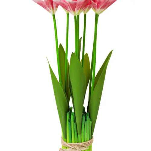 Ramo con base y margaritas rosa de 8x8x40cm