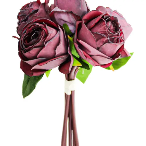 Ramo de rosas  vino de 18x27x0.1cm