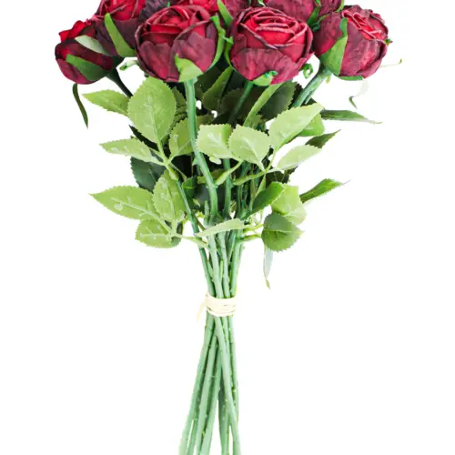 Ramo de rosas vino de 18x37x0.1cm