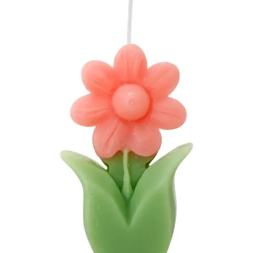 Vela diseño tulipan rosa de 3×6.2x10cm