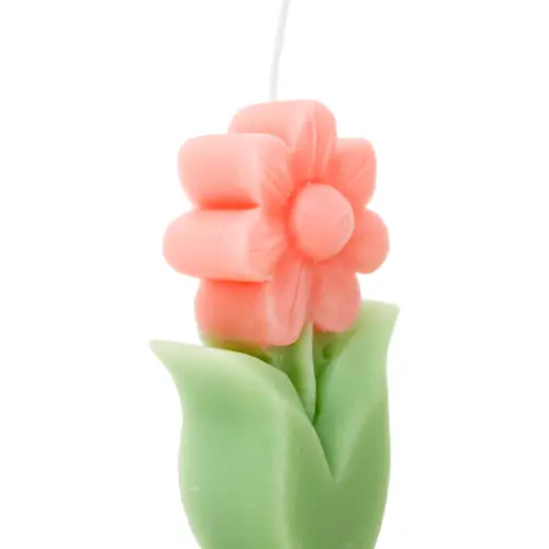 Vela diseño tulipan rosa de 3×6.2x10cm