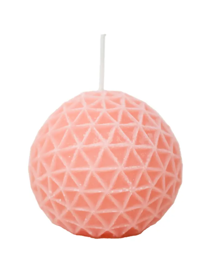 Vela decorativa diseño esfera rosa de 5.5x5.5x5.5cm - Image 2