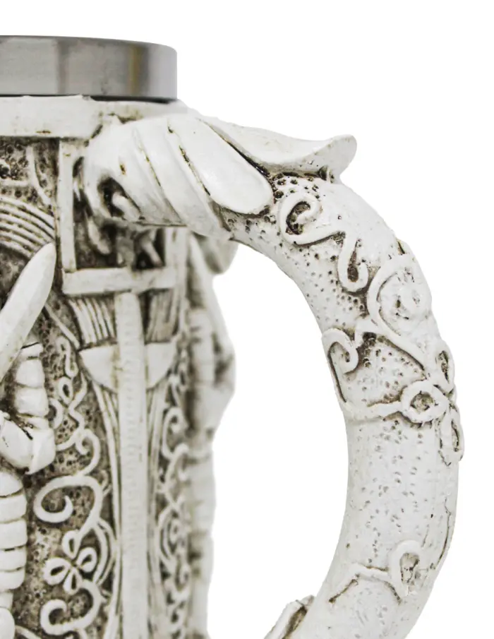Taza de resina diseño armadura medieval de 400ml de 8.7x15x12cm - Image 4