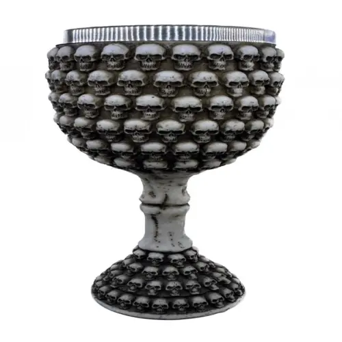 Copa de resina diseño cráneos de 200 ml de 8x8x19cm