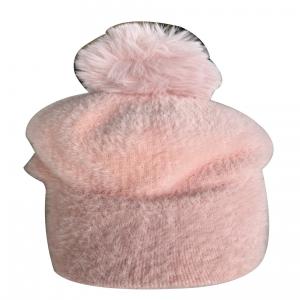 Gorra de invierno rosa de 14x23x21cm