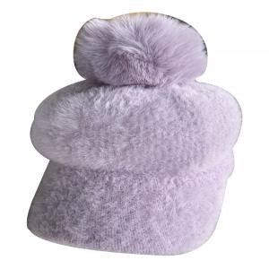 Gorra de invierno lila de 14x23x21cm