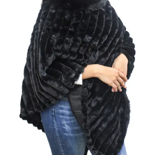 Capa de invierno negra de 88x105x0.1cm