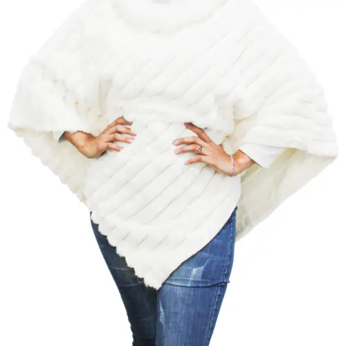 Capa de invierno blanca de 88x105x0.1cm