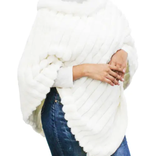Capa de invierno blanca de 88x105x0.1cm