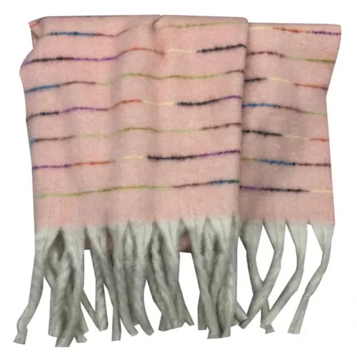 Chal de invierno rosa claro de 50x180cm50x180x0.1cm