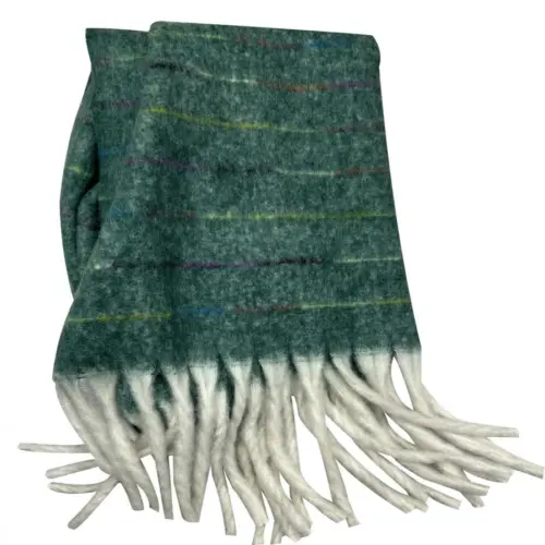 Chal de invierno verde oscuro de 50x180cm50x180x0.1cm