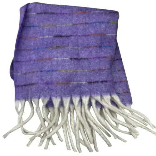 Chal de invierno morado oscuro de 50x180cm50x180x0.1cm
