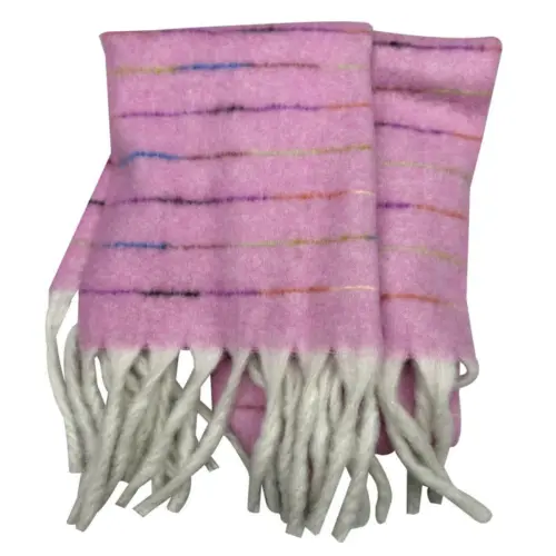 Chal de invierno rosa fuerte  de 50x180cm50x180x0.1cm