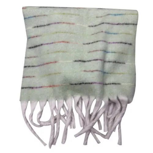 Chal de invierno verde claro de 50x180cm50x180x0.1cm
