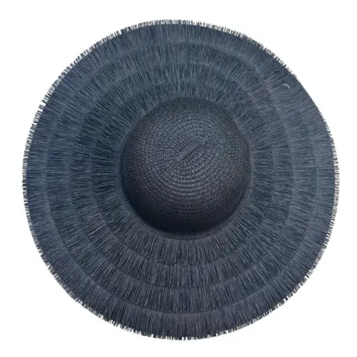 Sombrero de verano negro de 47x47x10cm