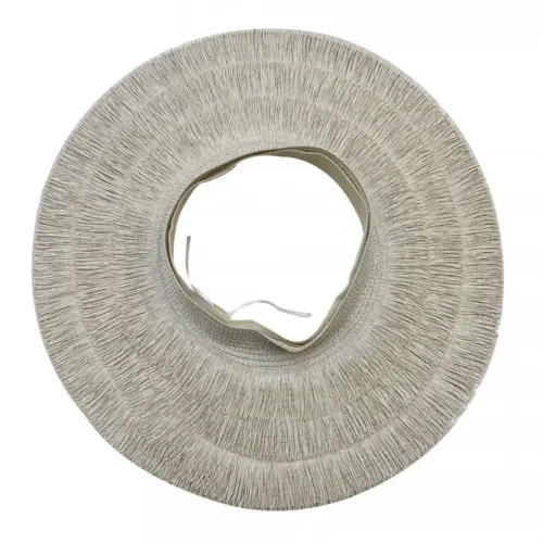 Sombrero de verano beige de 45x45x2cm