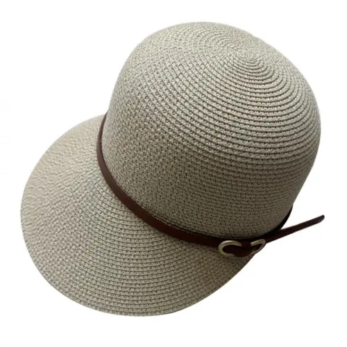 Sombrero de verano beige de 23x28x10cm