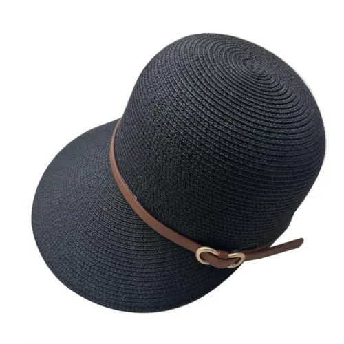 Sombrero de verano negro de 23x28x10cm