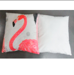 Cojín cuadrado diseño flamingo de 45x45cm