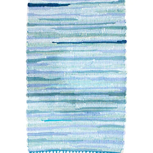 Tapete de colores azules con líneas de 50x80cm