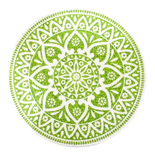 Mantel individual verde diseño mandalas de 37cm