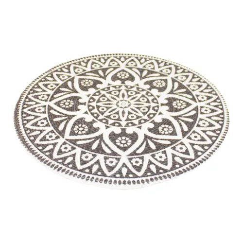 Mantel individual negro diseño mandalas de 37cm