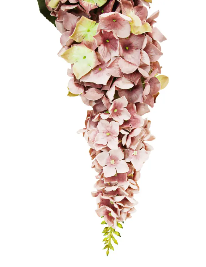Vara con flor de hortensia en tira mauve de 120cm - Image 2