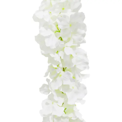 Tira de flores blancas de 160cm