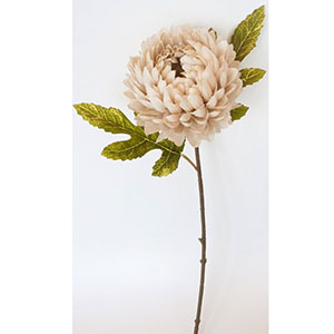 Vara de flor Caléndula marfil de 50cm