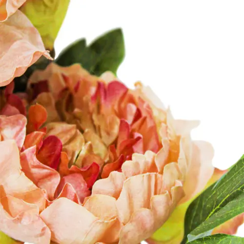 Ramo de flor de peonia artificial cafe 