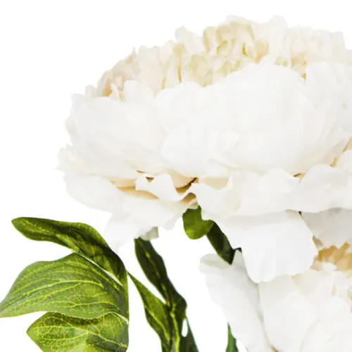 Ramo de flor de peonia artificial beige
