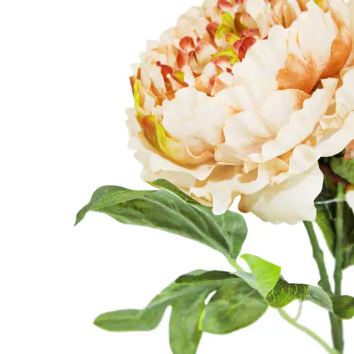Ramo de flor de peonia artificial durazno