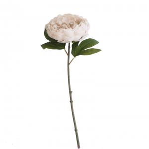 Vara de flor de peonia beige de 51cm