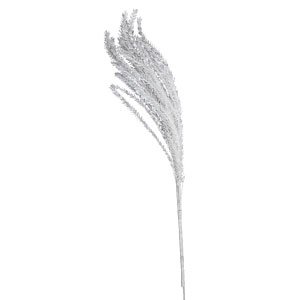Vara desértica con follaje blanco despeinado de 120cm